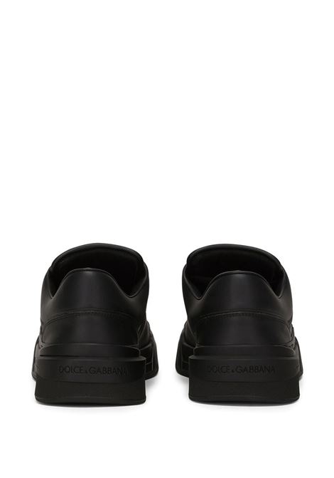 black nappa leather Roma low-top sneakers featuring DG logo  DOLCE & GABBANA | CS2036-A106580999